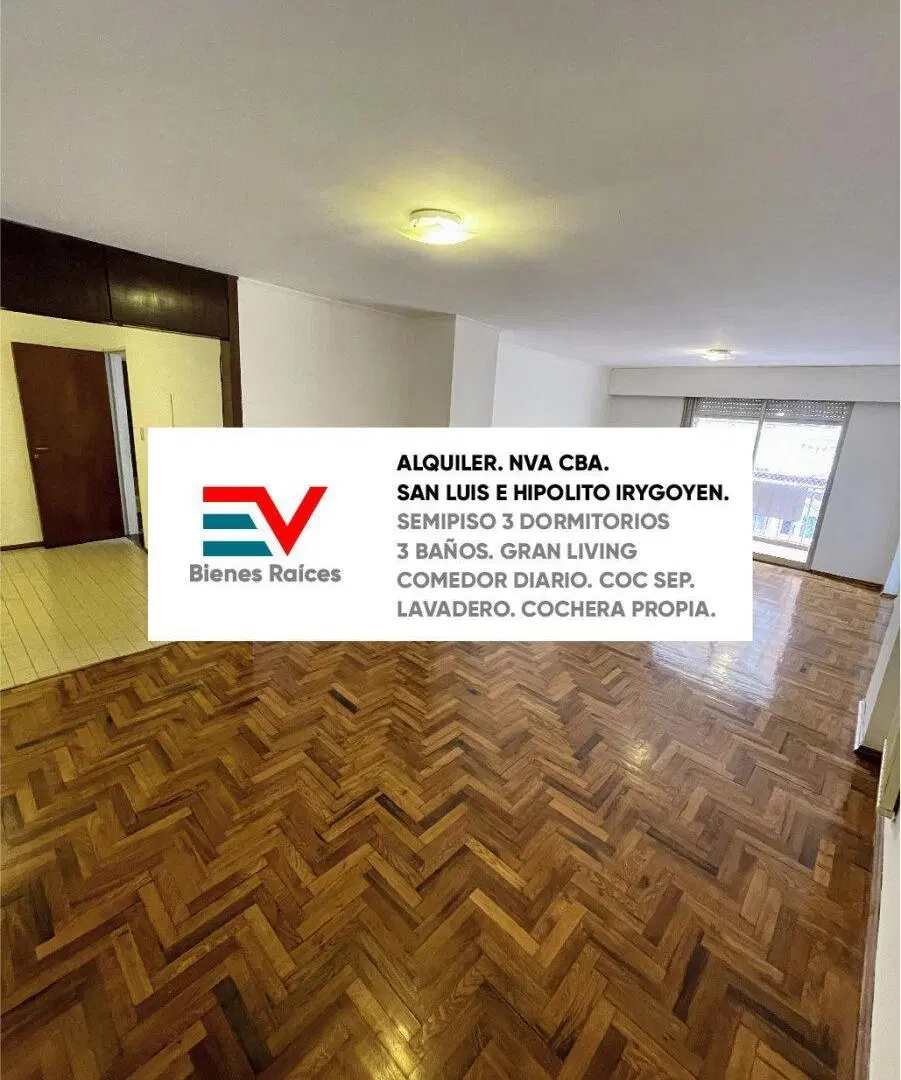 ALQUILER. NVA CBA. SEMIPISO 3 DORM 3 BAÑOS COCHERA PROPIA 2