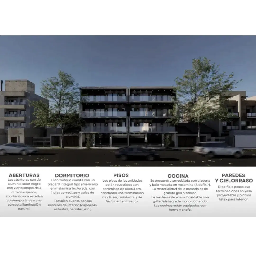 Departamento de 2 ambientes a estrenar en venta – San Justo 2