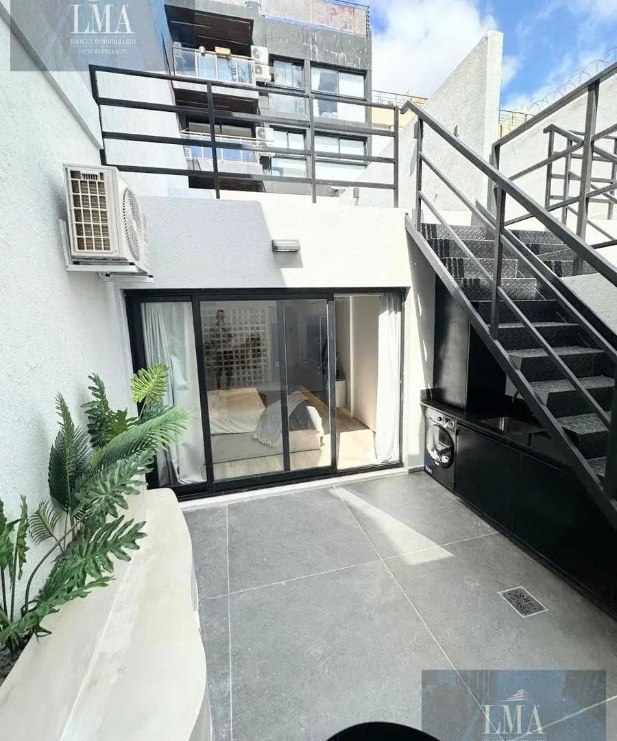 Departamento Mono ambiente Palermo Amueblado con Mobiliario Aire y Terraza propia y Baulera. 5
