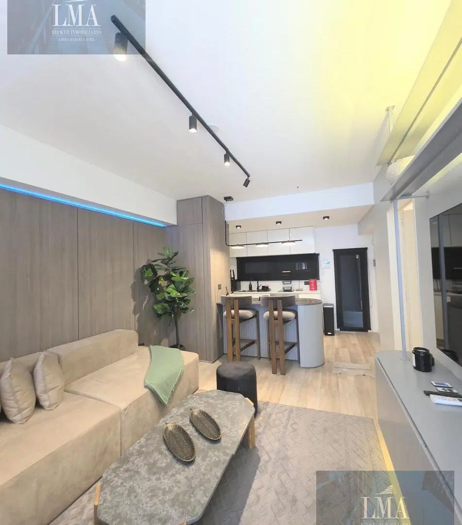 Departamento Mono ambiente Palermo Amueblado con Mobiliario Aire y Terraza propia y Baulera. 2