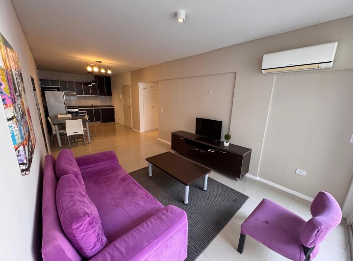 Departamento Moderno 2 Ambientes con Balcon y Cochera Amoblado en Alquiler 1