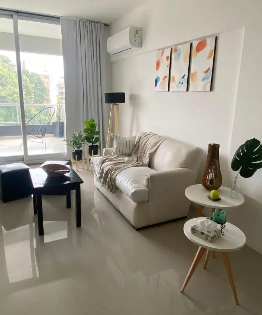 Departamento en alquiler, 3 ambientes con balcón terraza 8
