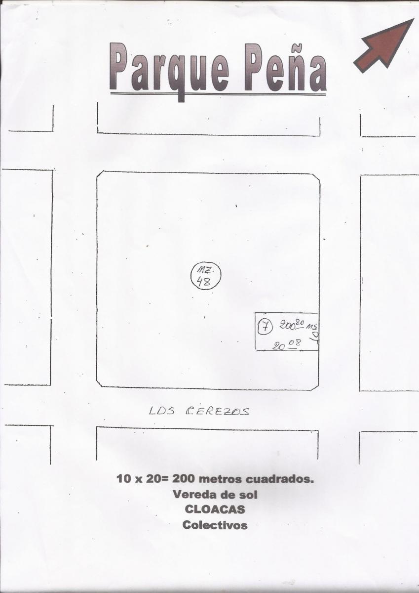 TERRENO en PARQUE PEÑA