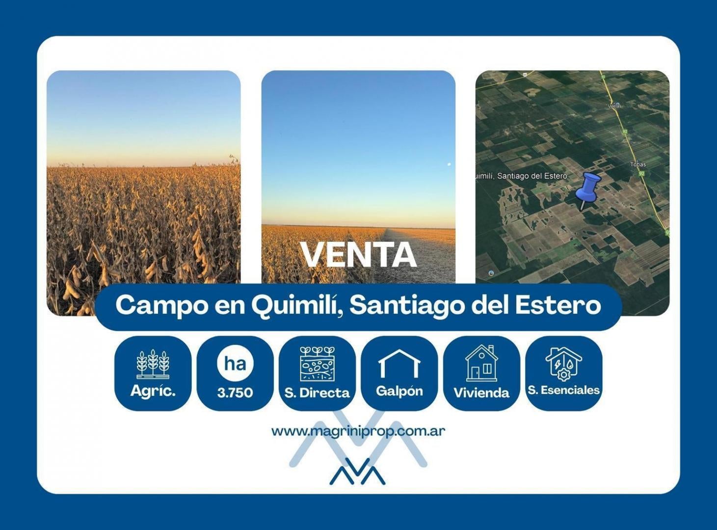 Foto de Campo Agrícola de 3750 Has. I y II en Zona Quimilí, Santiago del Estero, Argentina, imagen 1