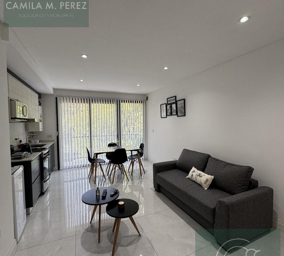 Alquiler temporario departamento 2 ambientes con cochera LA PERLA