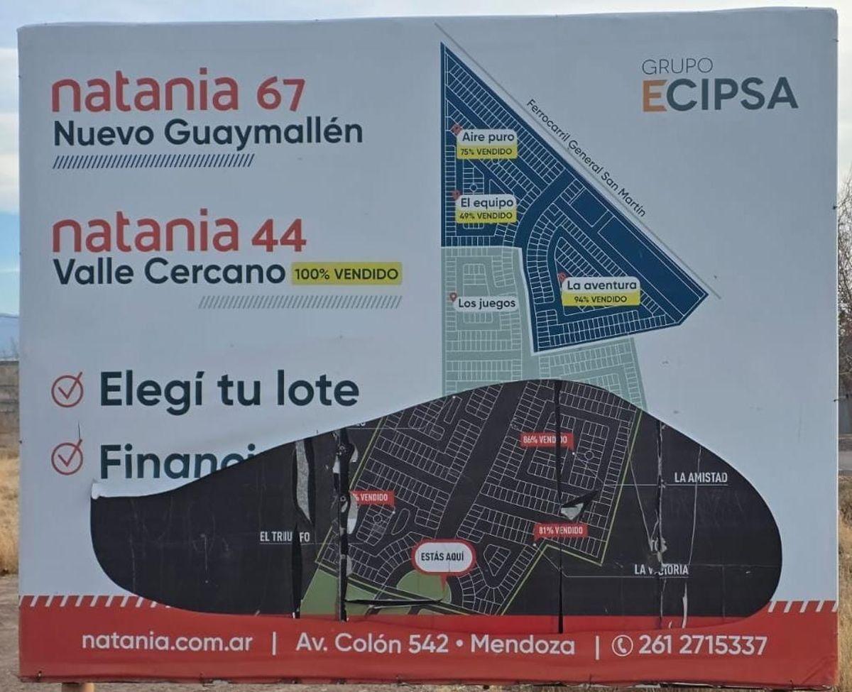Foto de LOTE UNICO EN GUAYMALLEN TODOS LOS SERVICIOS EN NATANIA 67, imagen 5