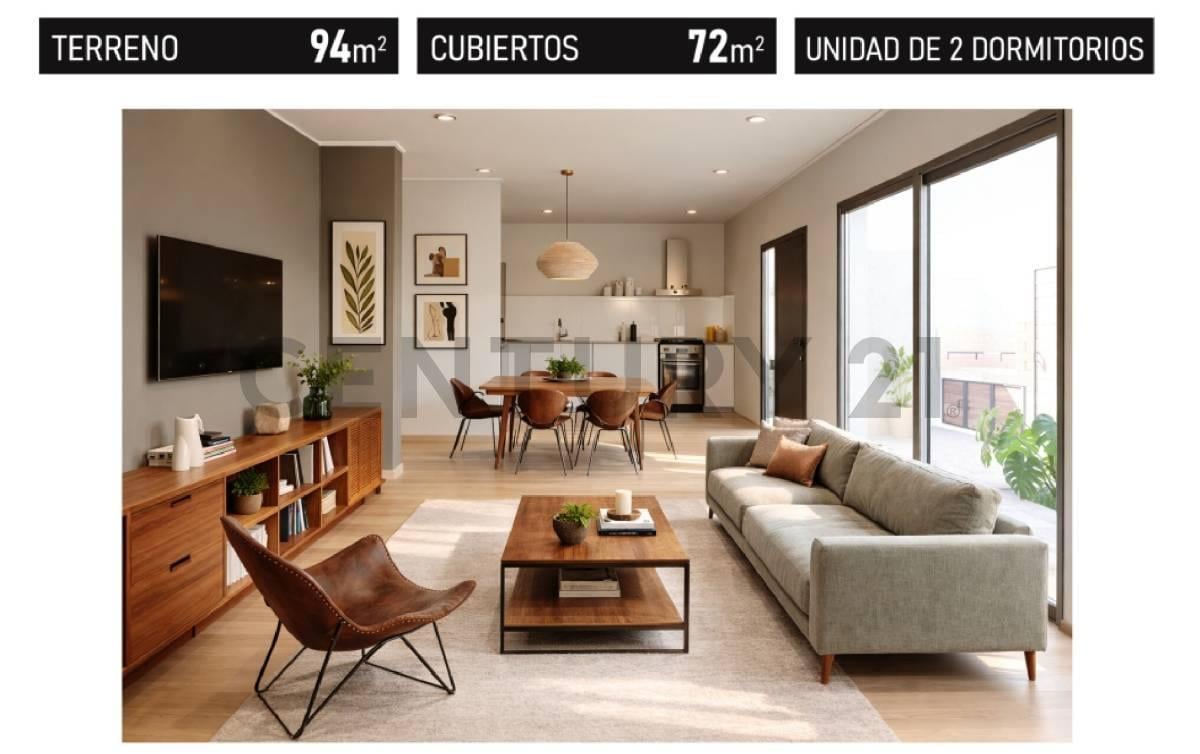65 e/ 18 y 19 PH interno a Estrenar 2 Dormitorios + 2 Patios Entrega Diciembre 2026