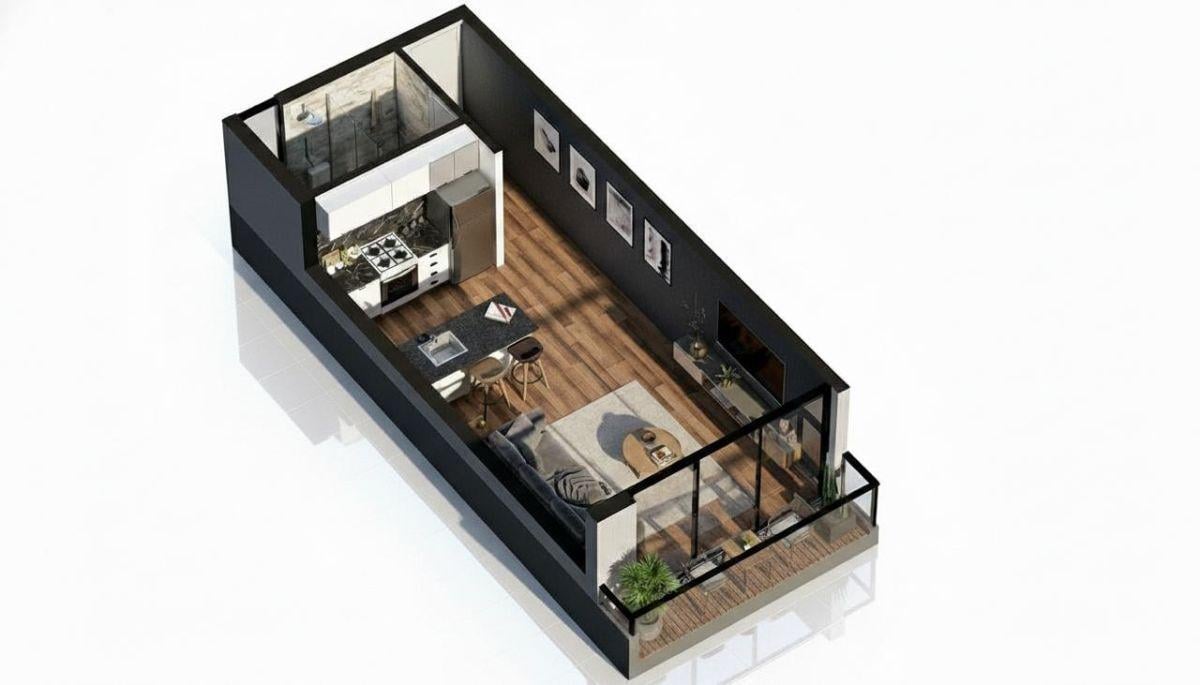 Foto de Departamento de 33 m² con balcón en venta en La Plata, imagen 5