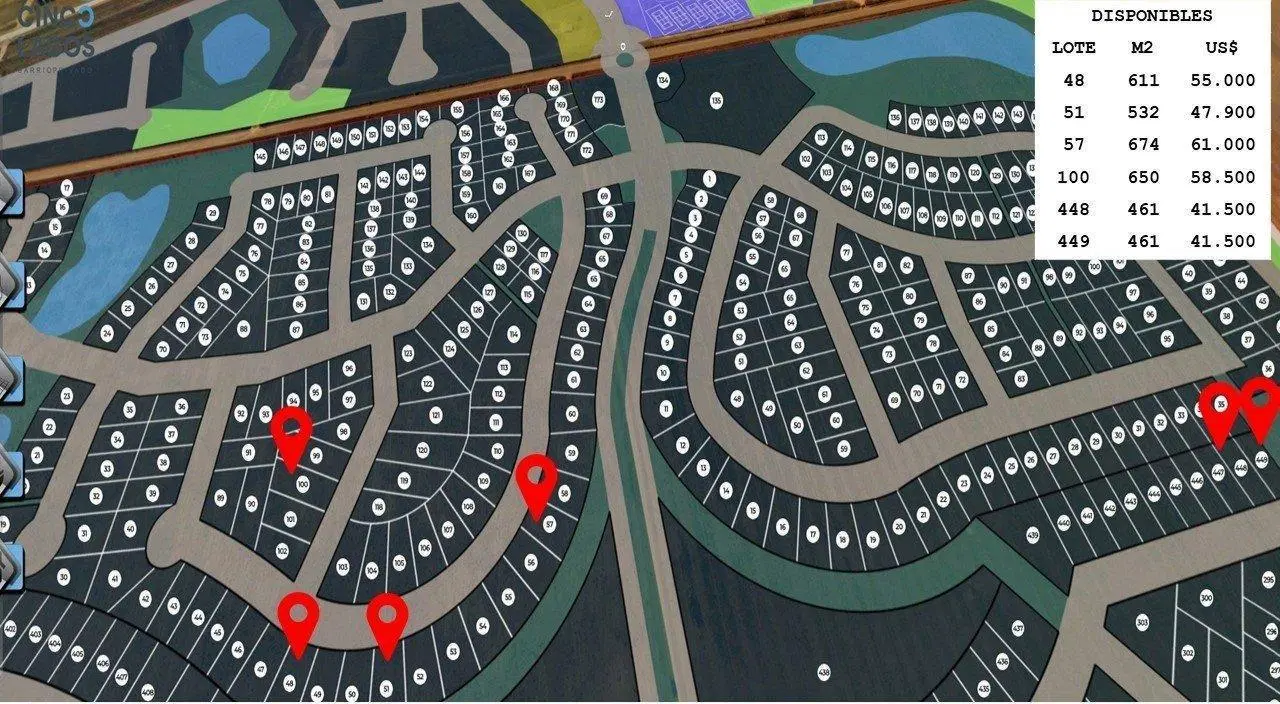 Lotes en 5 Lagos - Ibarlucea 5