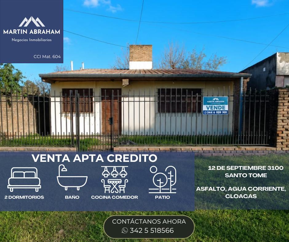 VENDO CASA APTA CREDITO