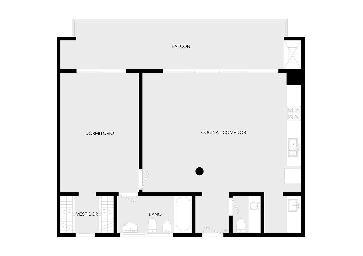 Foto de Departamento en venta 2 ambientes con balcón, parrilla y cochera |, imagen 3
