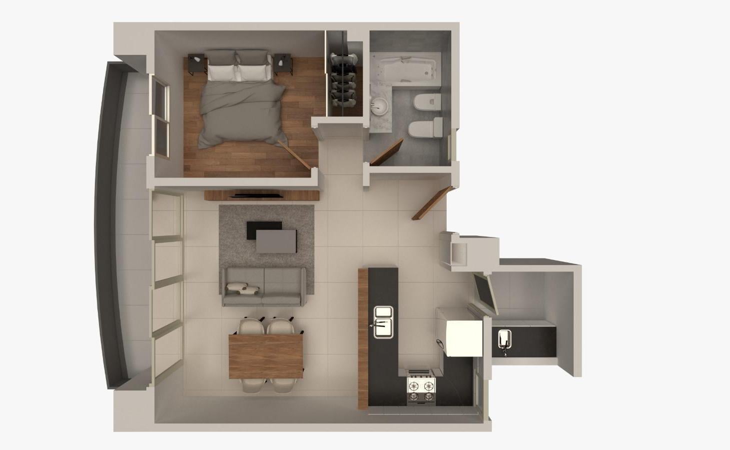 Foto de Centre - Ideal inversión | Monoambientes divisibles y 1 dormitorio en construcción | 46 e/ 9 y 10, imagen 3