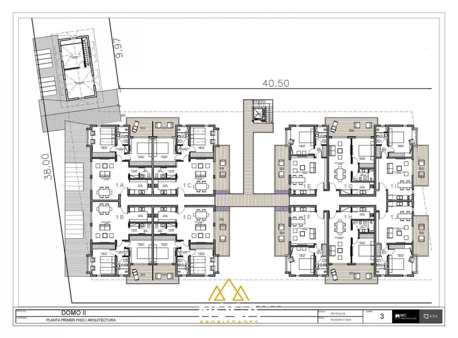 DOMO II - Departamento de 2 ambientes en construcción en el centro