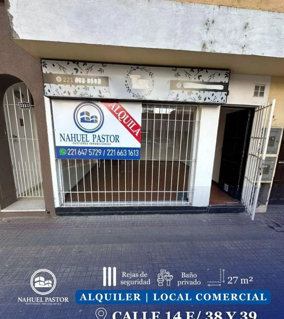Local comercial en alquiler, Casco Urbano de La Plata 1