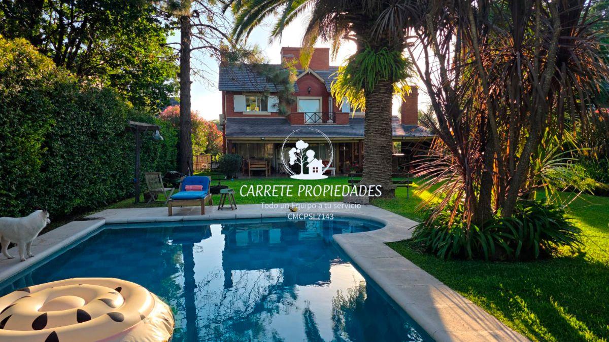 Casa en Venta de 5 ambientes con increible Jardin. Barrio La Rinconada. Pilar.