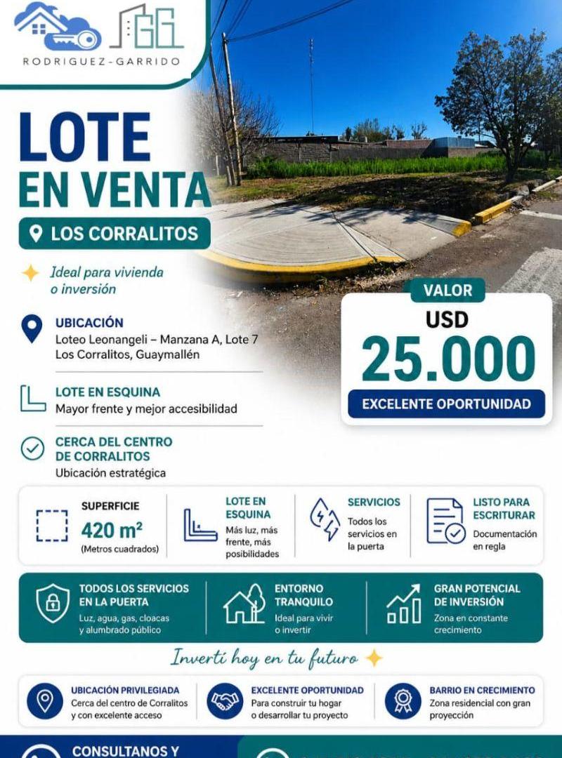 Foto de Venta Terreno esquina barrio Leonangeli Los Corralitos, imagen 4