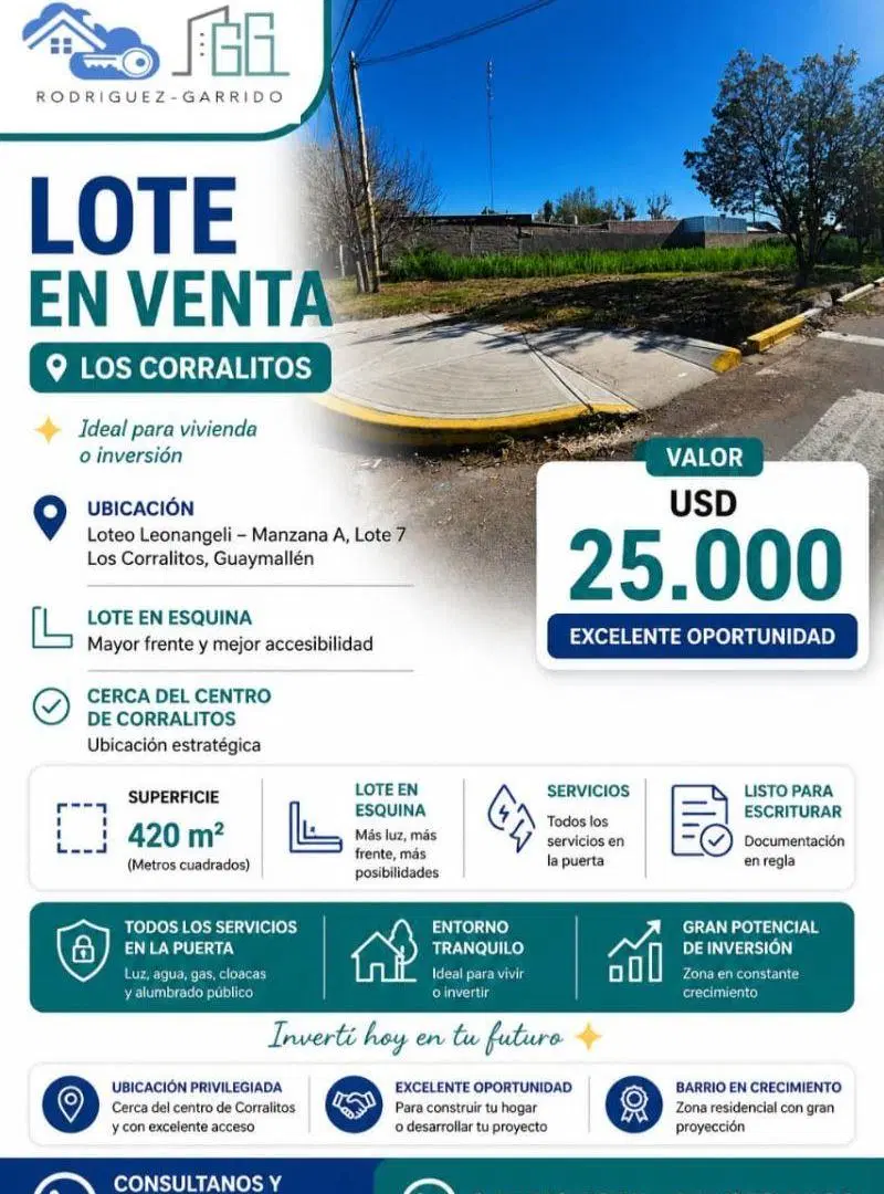Terreno de 400 m2 en venta en Los Corralitos 4