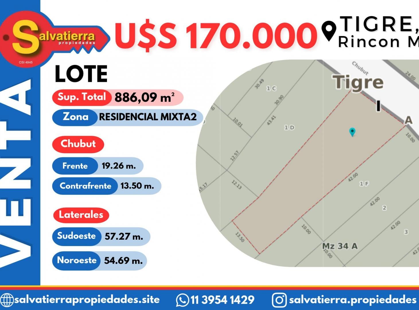 Foto de Lote de 886 m² en Tigre, Rincón de Milberg | Ideal inversión, imagen 2