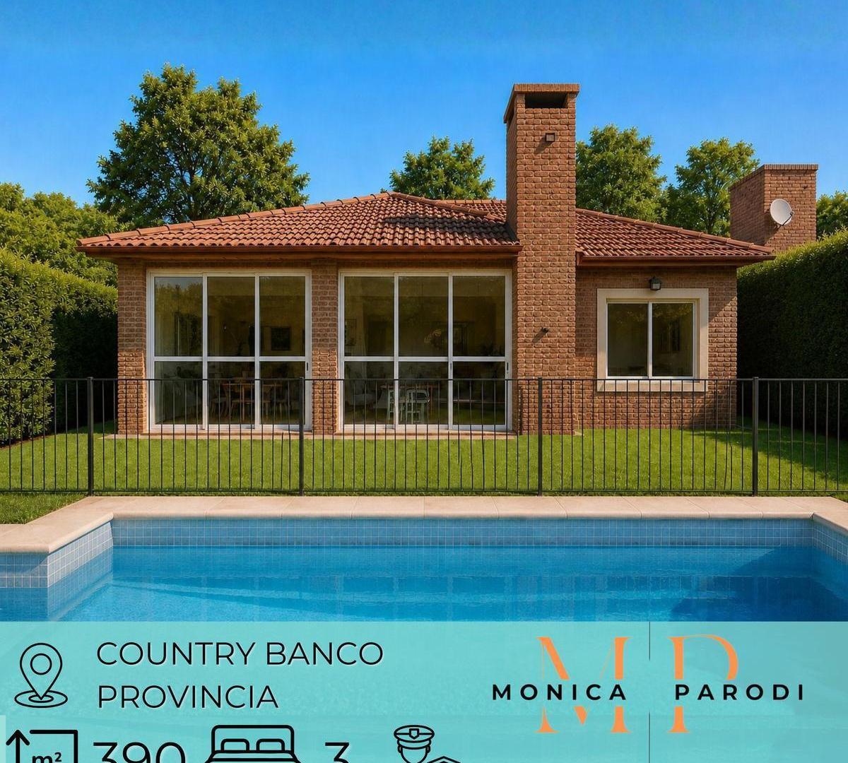 CASA REMODELADA A NUEVA EN VENTA EN COUNTRY BANCO PROVINCIA – 4 AMBIENTES EN LOTE DE 390 M²