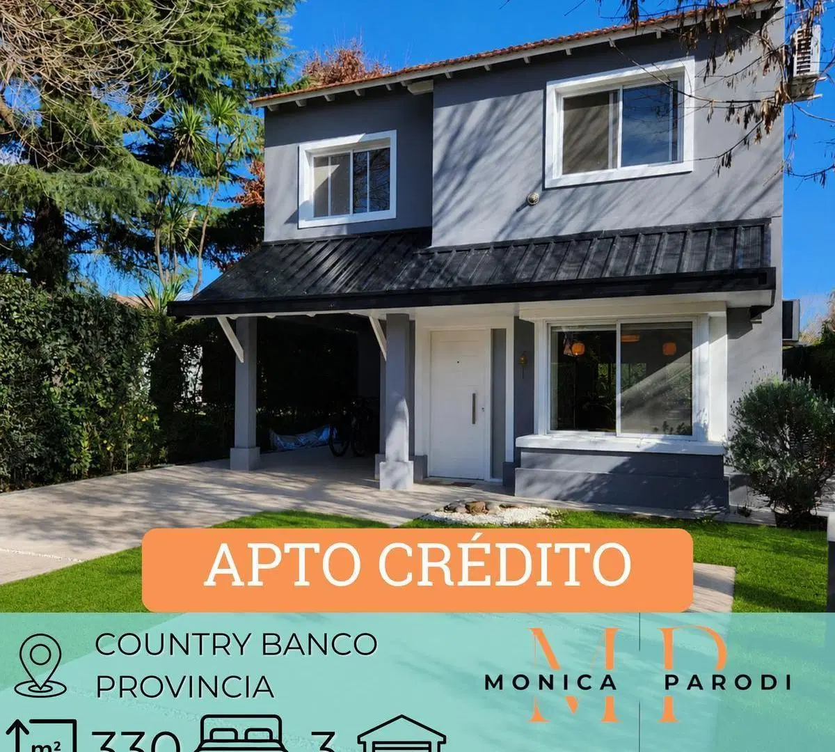 CASA EN VENTA DE 4 AMBIENTES EN COUNTRY BANCO PROVINCIA, MORENO CON PILETA Y GALERÍA 2