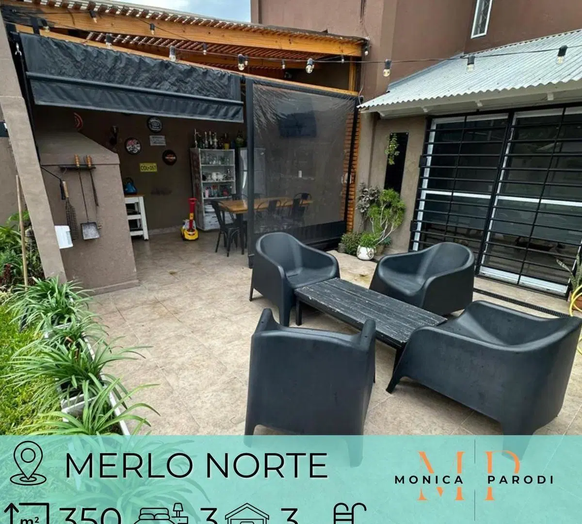 CASA EN VENTA DE 4 AMBIENTES, MERLO NORTE 5