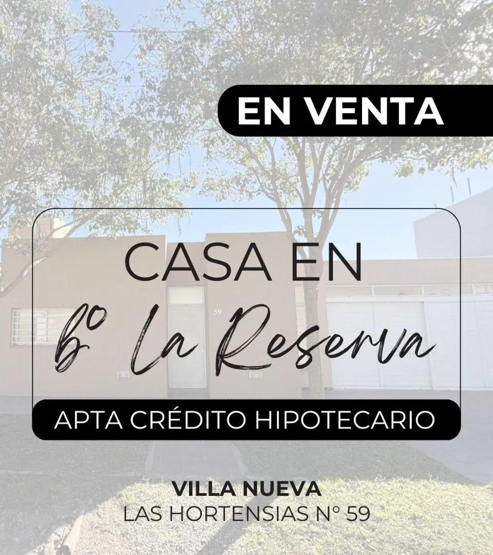 SE VENDE HERMOSA CASA EN BARRIO LA RESERVA 4