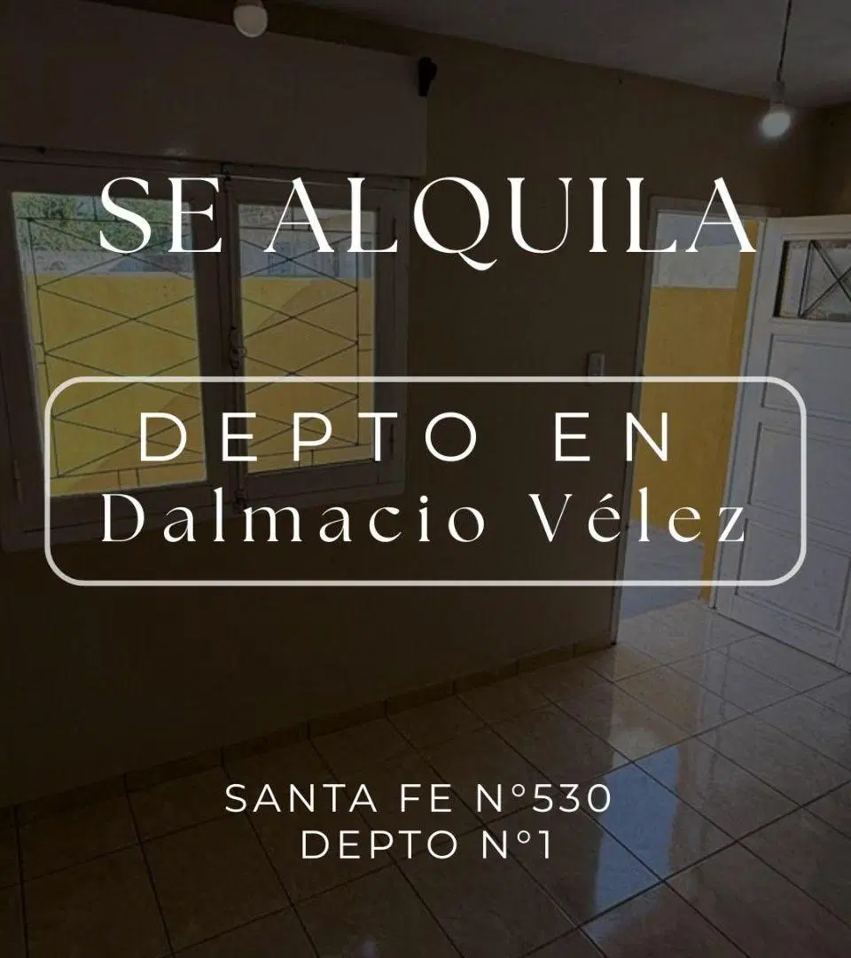 SE ALQUILA DEPARTAMENTO EN DALMACIO VELEZ 1