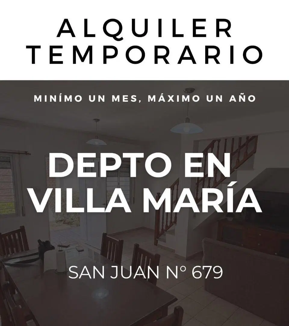 SE ALQUILA DEPARTAMENTO TEMPORARIO 2