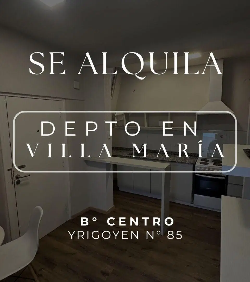 SE ALQUILA DEPARTAMENTO EN VILLA MARIA 4