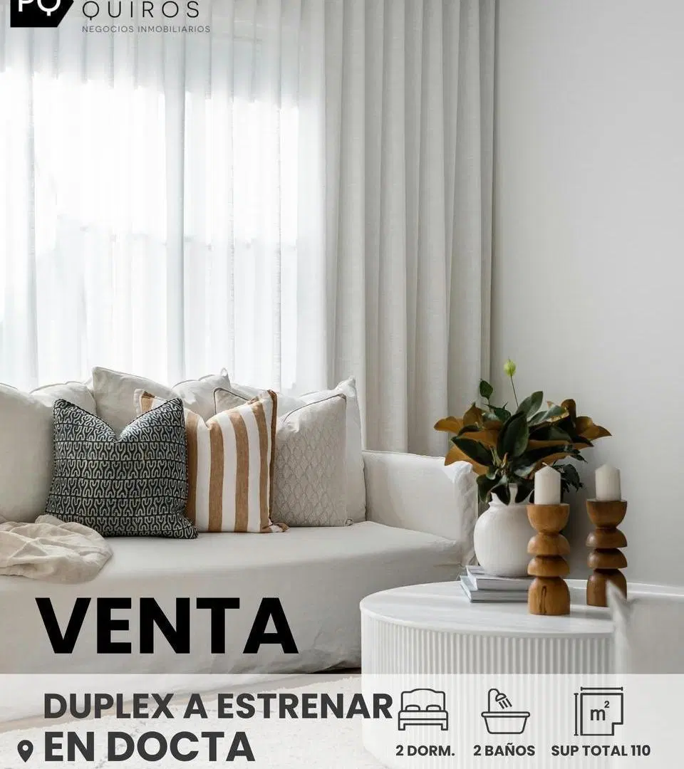 Se vende duplex a estrenar en Docta 1