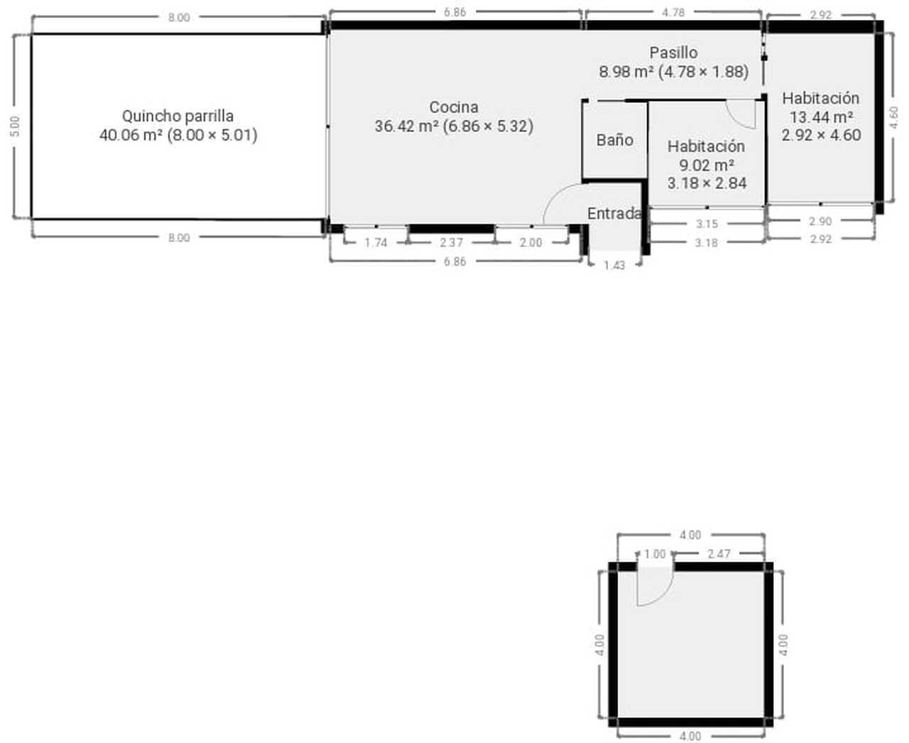 Venta Casa de 3 ambientes con quincho, jardin y pileta
