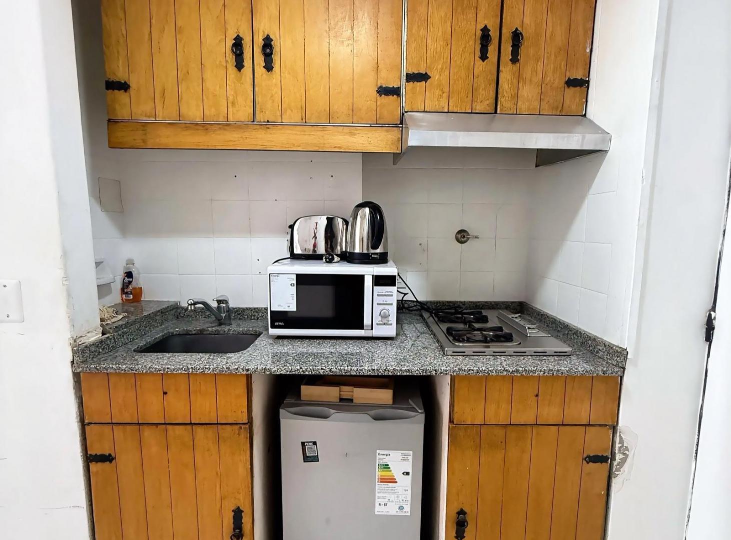 Foto de Departamento monoambiente equipado en alquiler permanente vista al lago, imagen 1