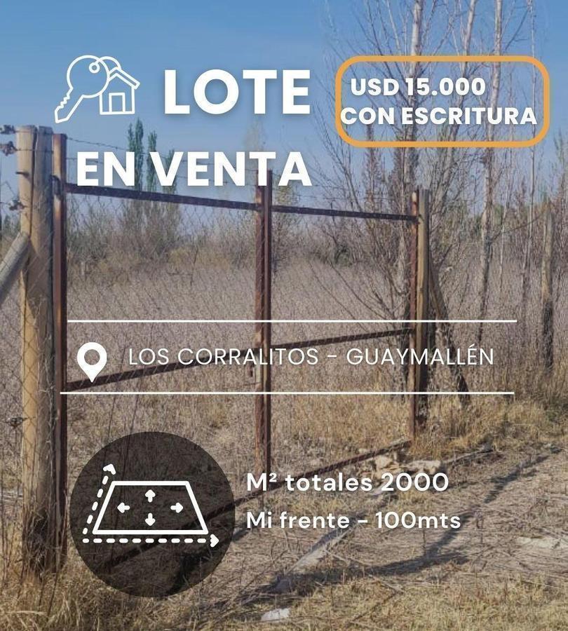 Foto de Lote en venta | Los Corralitos, Guaymallén | 2.000 m² · Con escritura ·, imagen 1