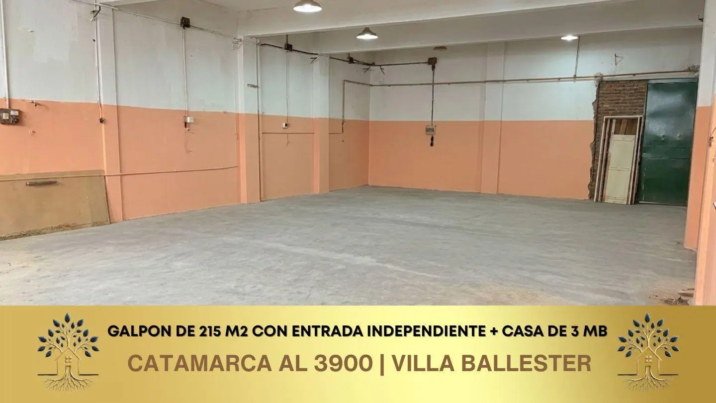 GALPÓN + VIVIENDA VILLA BALLESTER, SAN MARTÍN OPORTUNIDAD DE INVERSIÓN 4