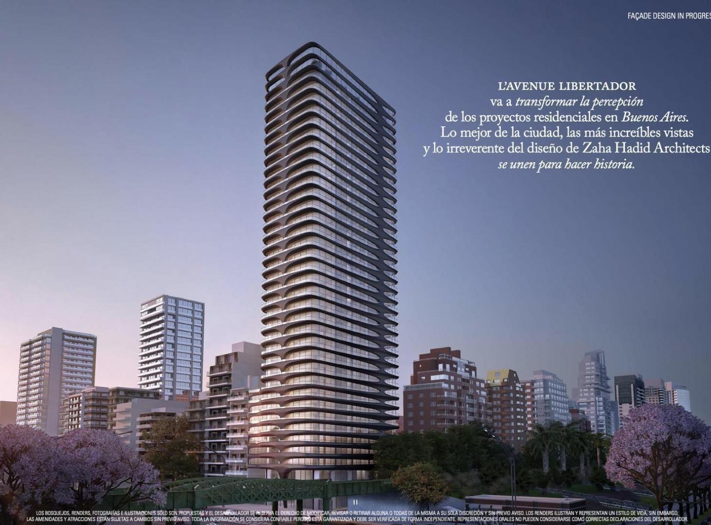L' Avenue - Zaha Hadid - 4 Amb. - Vista Rosedal - Palermo Nuevo