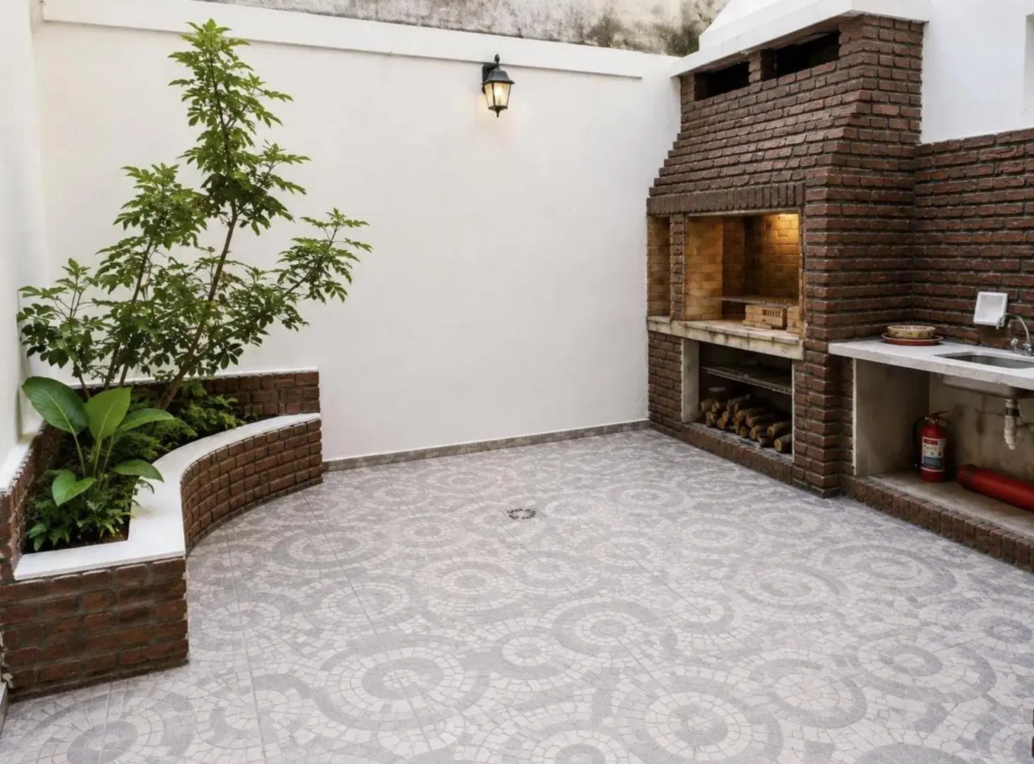 Departamento dos ambientes con patio y parrilla en Recolta 3
