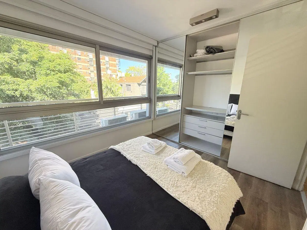 Dos ambientes en Torre con seguridad, al lado del Polo || Con Muebles || Edificio full amenities 2