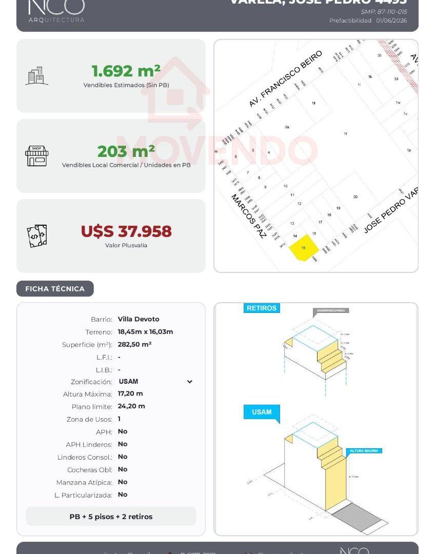 Foto de Terreno superficie vendible estimada: ~1.895 m² en venta en Villa, imagen 1