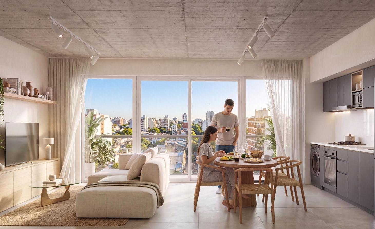 Foto de Departamento en venta en Villa Crespo en obra de 2 ambientes en duplex, imagen 2