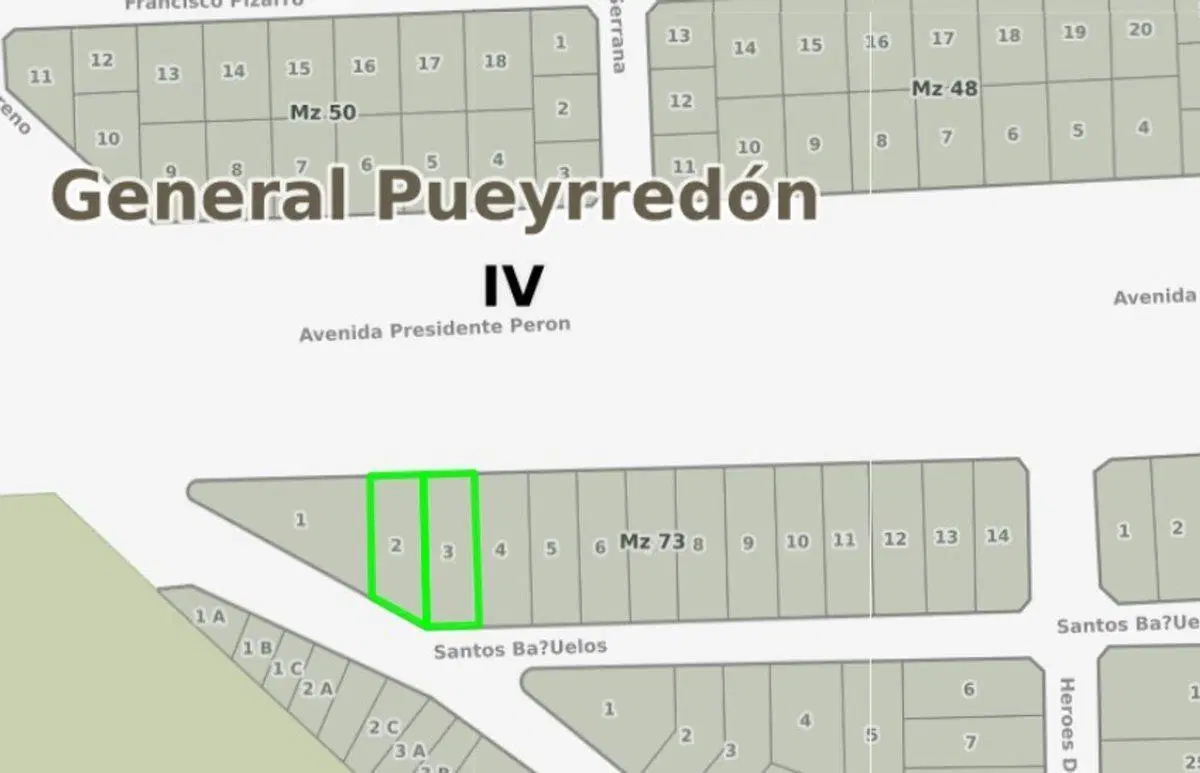 Venta Lote 647m2 en Batan 4