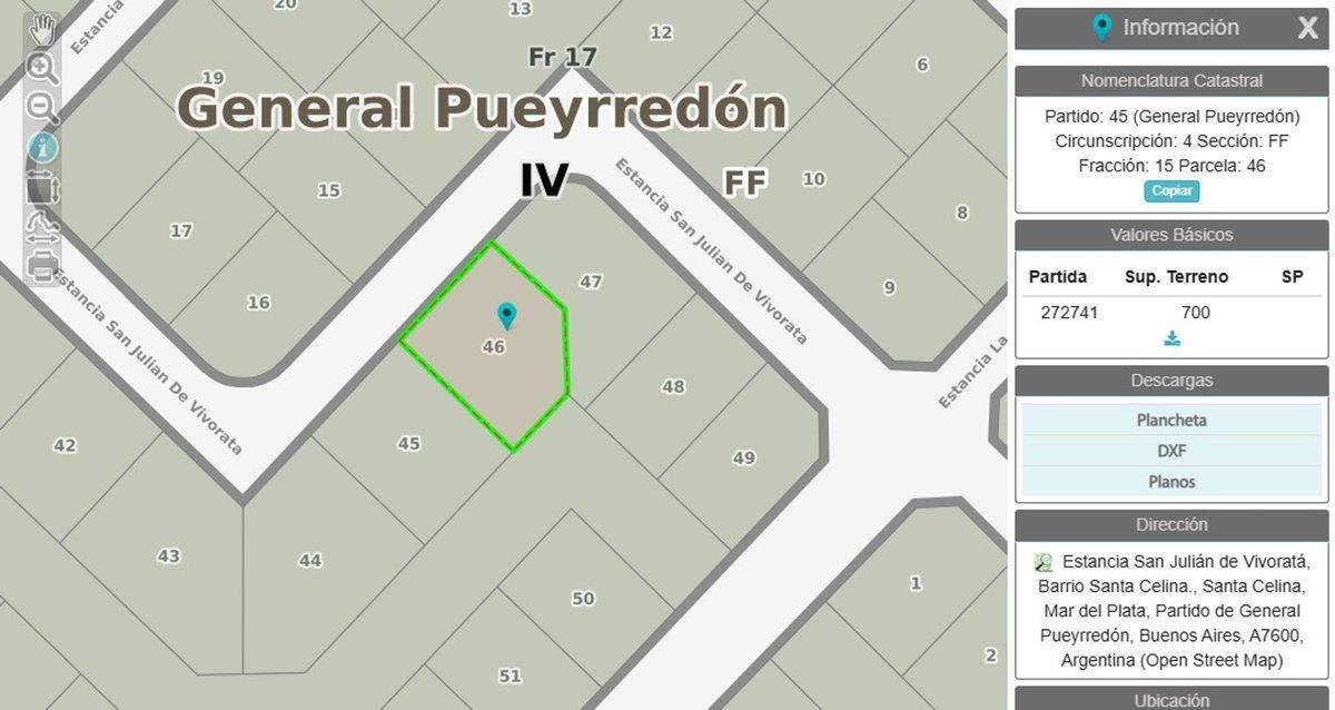 Foto de VENTA LOTE 700 MTR2 - SANTA CELINA, imagen 4