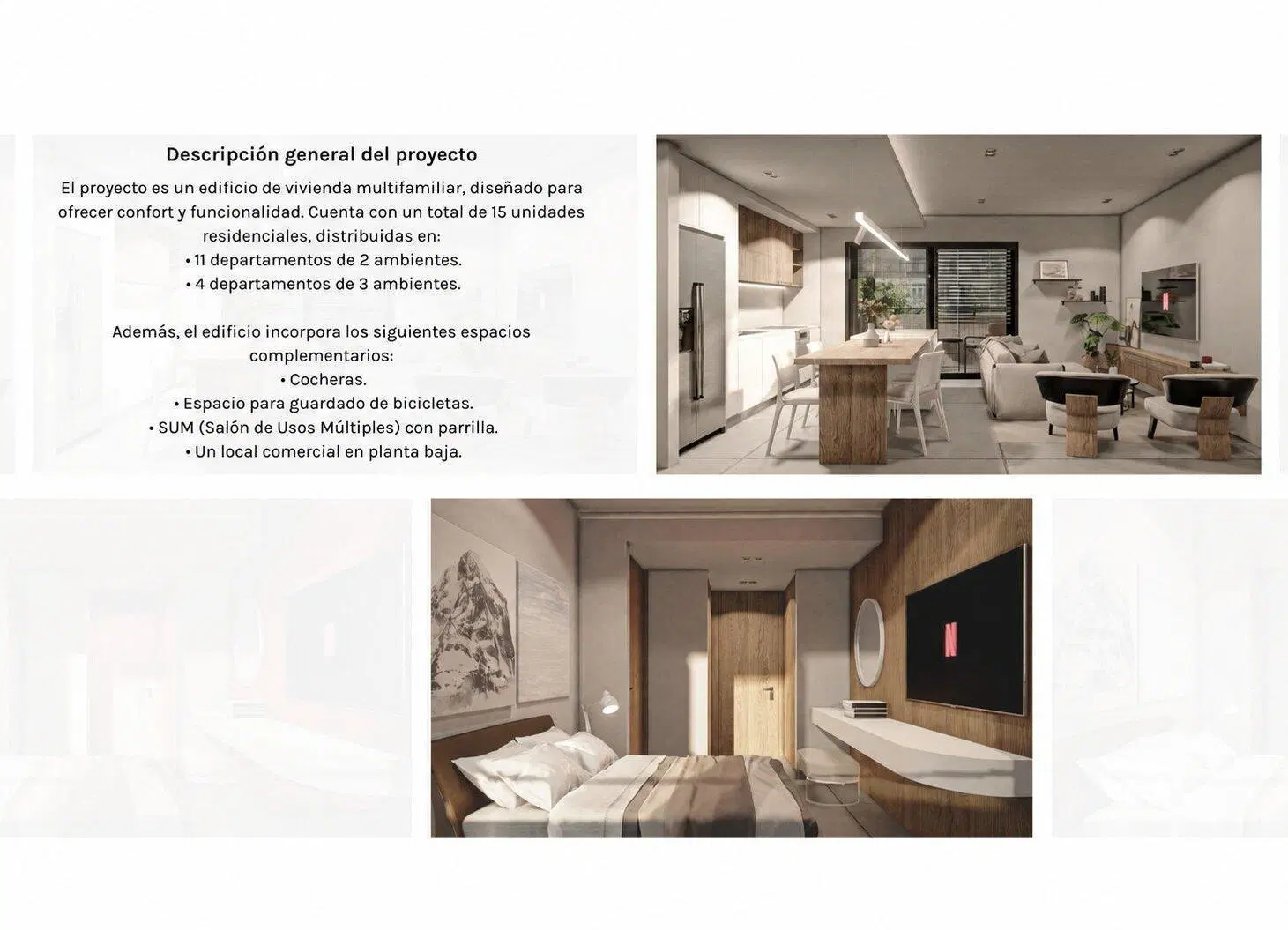 Departamentos 2 y 3 ambientes en construcción en Monte Castro 4