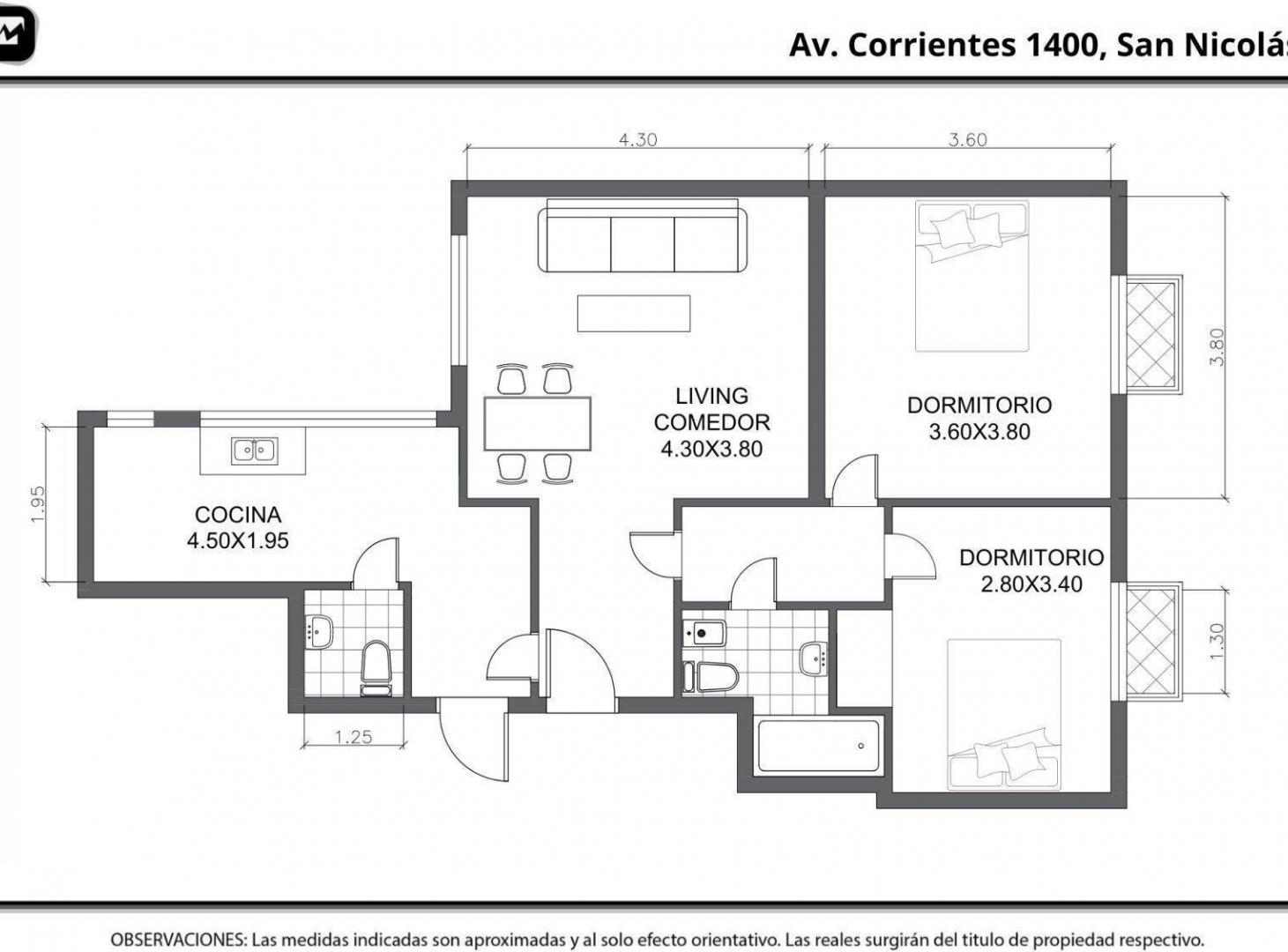 Foto de VENTA - 3 AMBIENTES - BALCON - LUMINOSO - CERCANIA AL OBELISCO - IDEAL, imagen 5