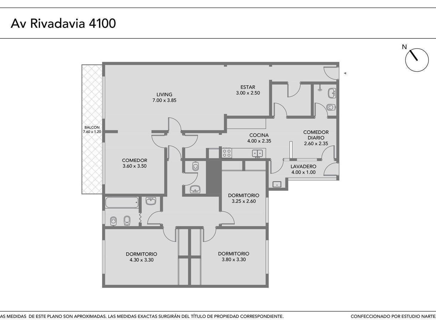 Foto de Venta - Semipiso con balcón y baulera - Edif. de Categoría - Almagro, imagen 2