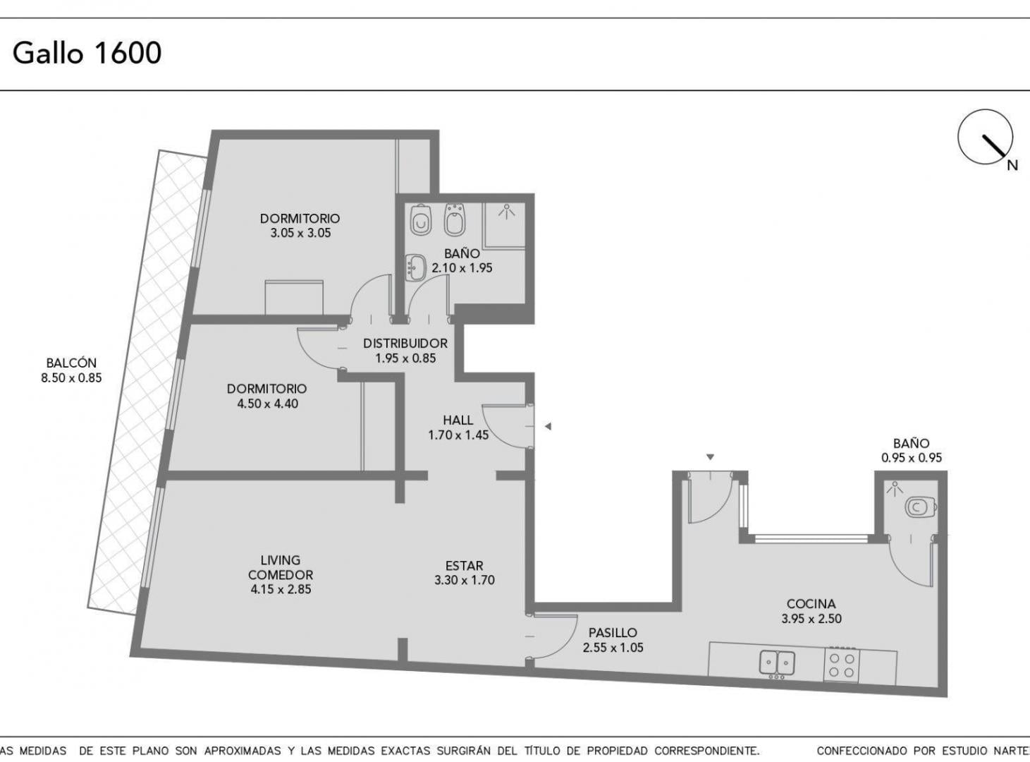 Foto de Venta Recoleta Departamento 3 Ambientes Balcon Semipiso, imagen 1