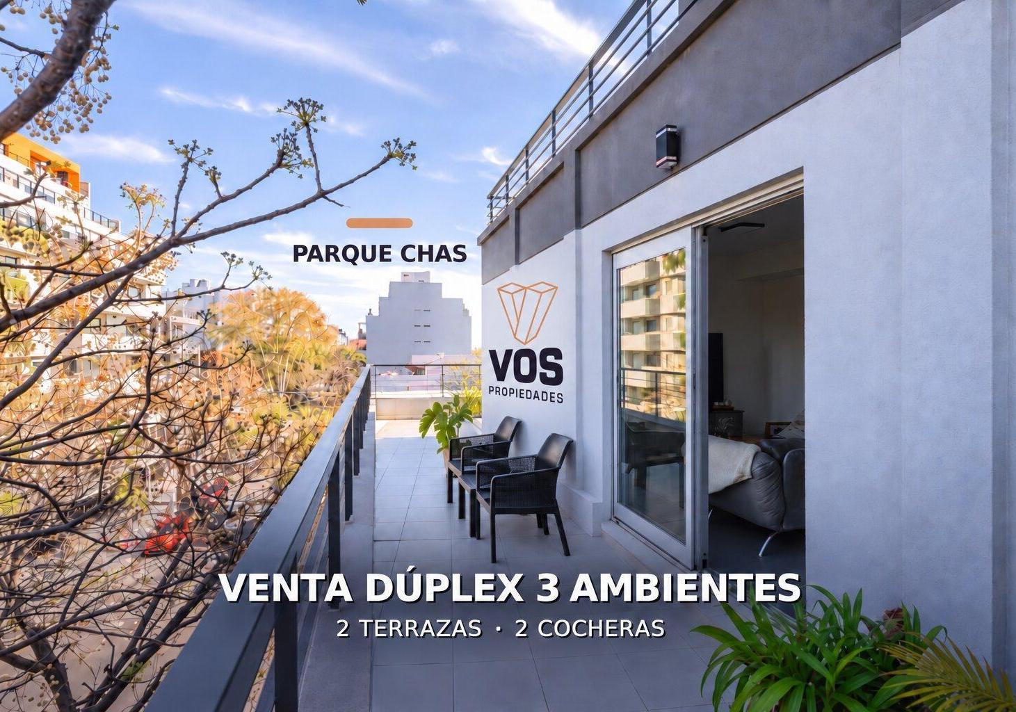Foto de Venta Dúplex 3 amb. 2 terrazas 2 cocheras Parque Chas, imagen 1