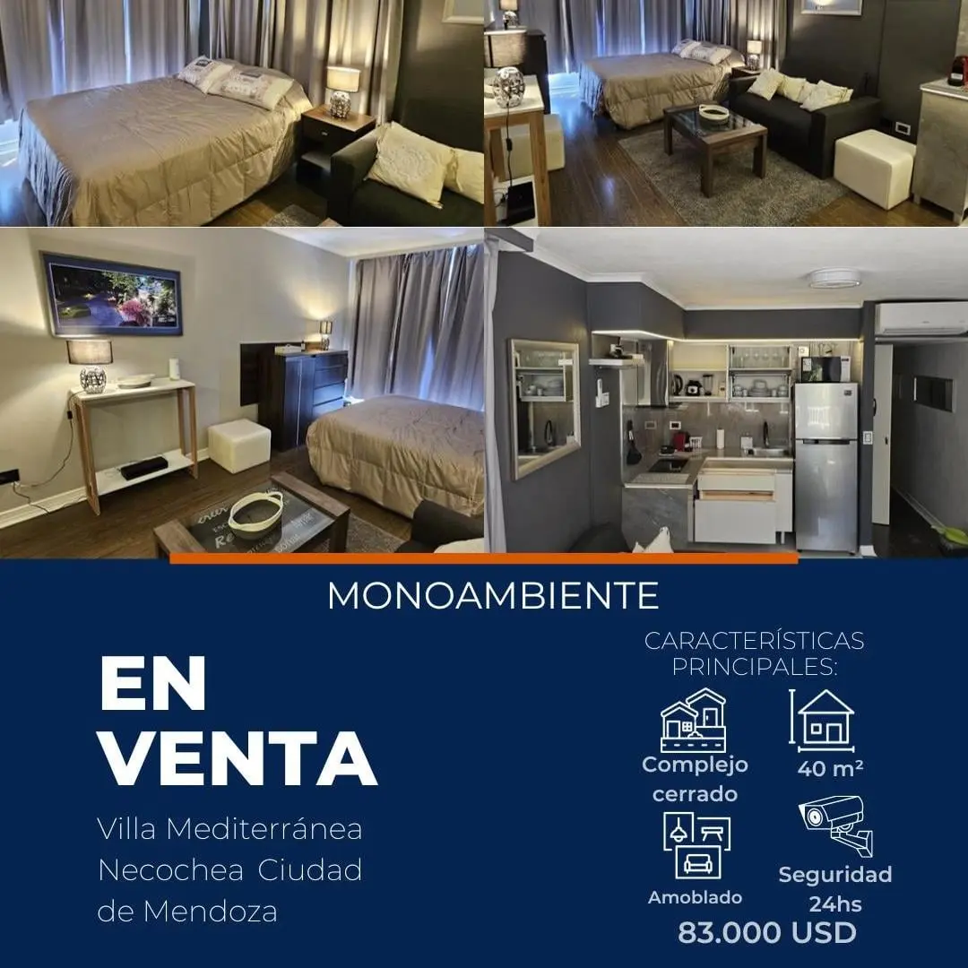 VENTA MONOAMBIENTE Villa Mediterránea Necochea Ciudad de Mendoza 5