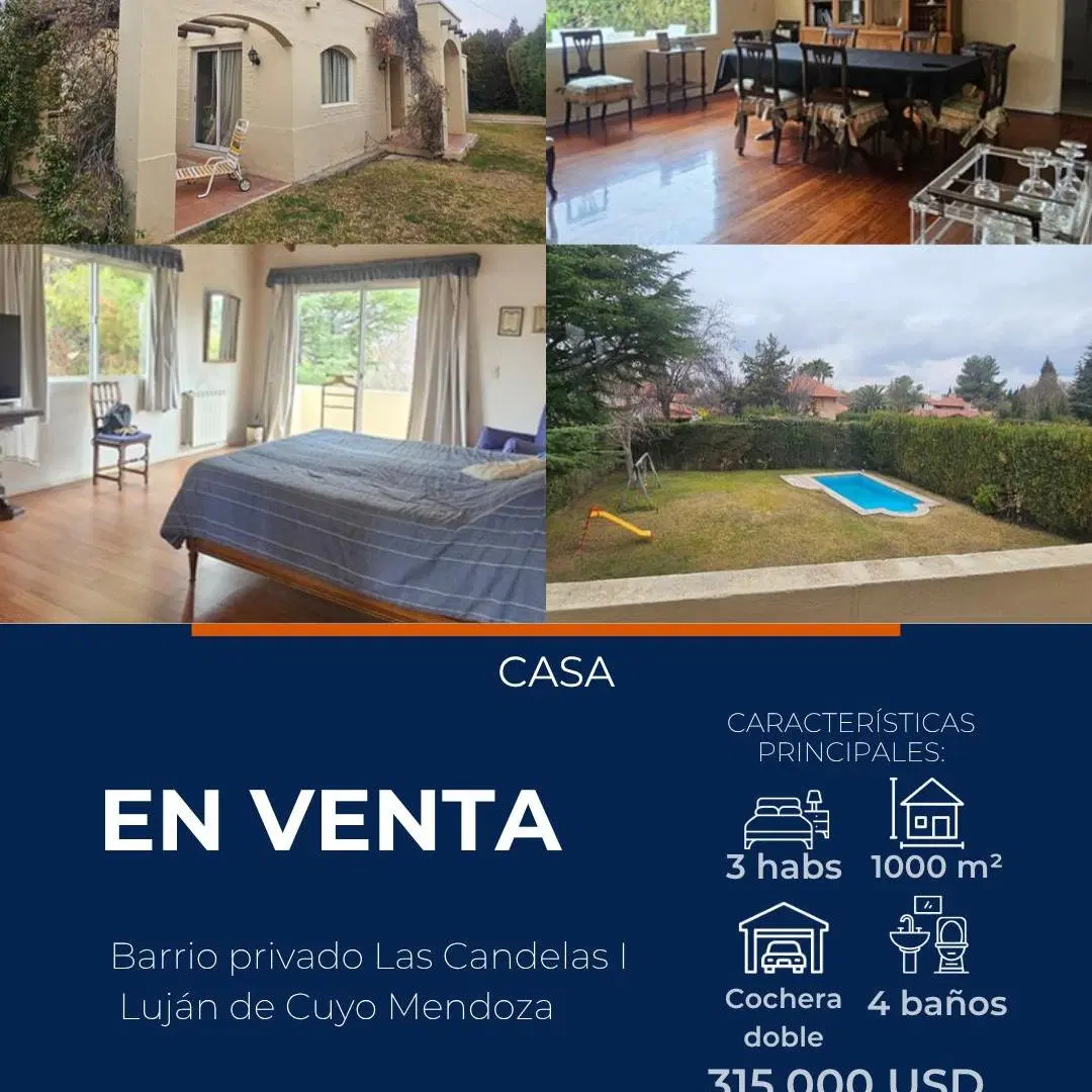 VENTA Casa Barrio privado Las Candelas 1 Luján de Cuyo Mendoza 8