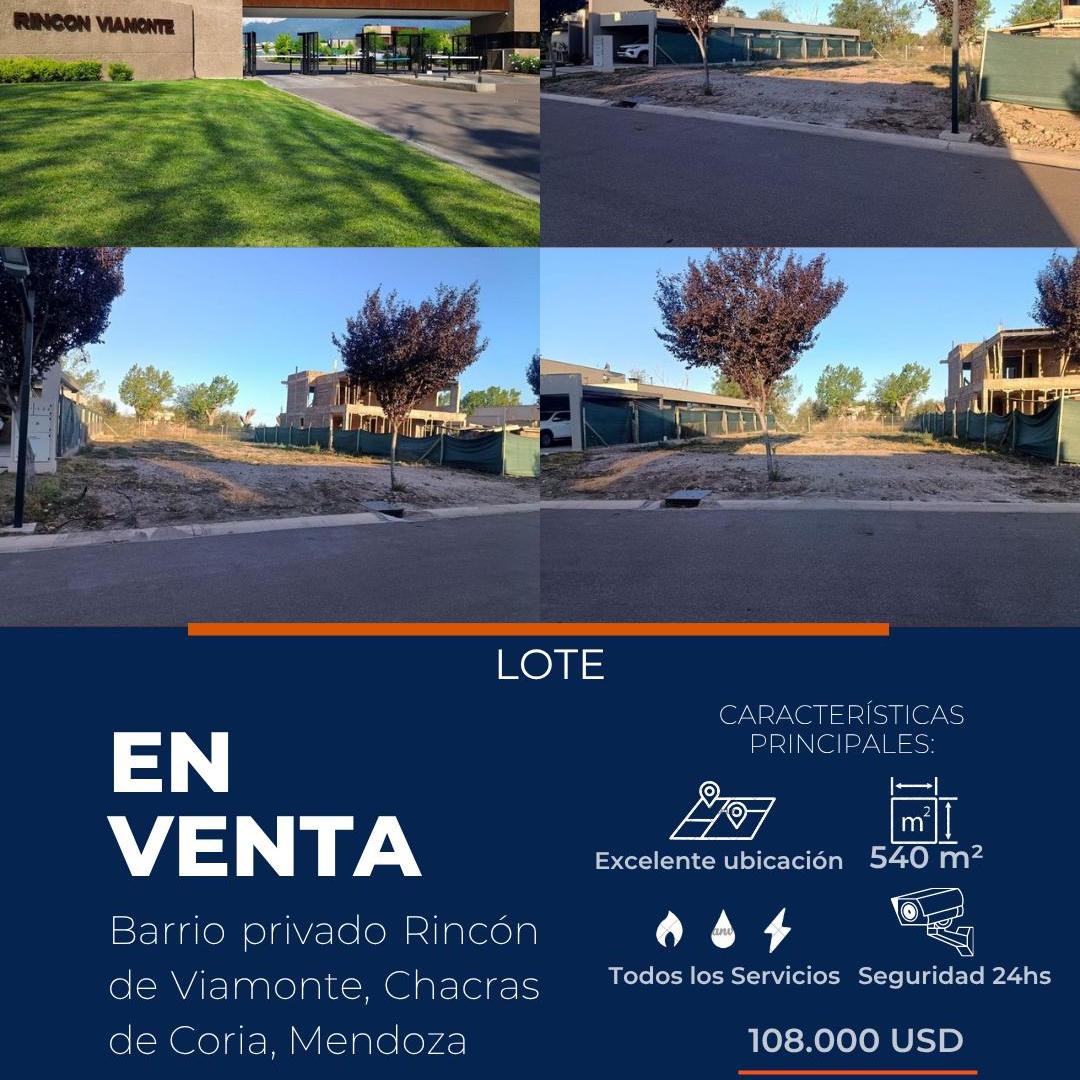 Foto de VENTA Lote barrio privado Rincón de Viamonte Chacras de Coria, imagen 2