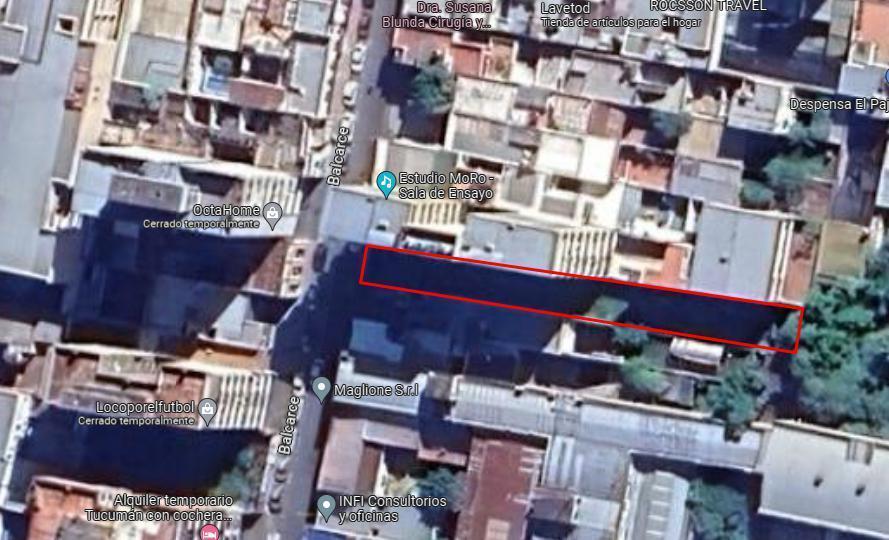 Excelente terreno para emprendimiento 7,90 x 71 mts. en Balcarce al 100, SMT